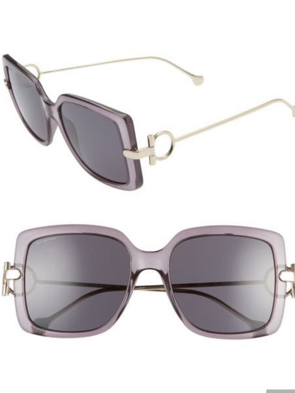 Salvatore Ferragamo Gancio Square Sunglasses